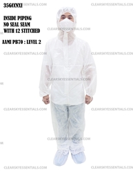 PPEWE COVERALL ISOLATION GOWN LEVEL 2 35GCCNXI NO SEAL SEAM