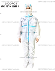 PPEWE COVERALL SURGICAL SUIT LEVEL 3 35GDPCS